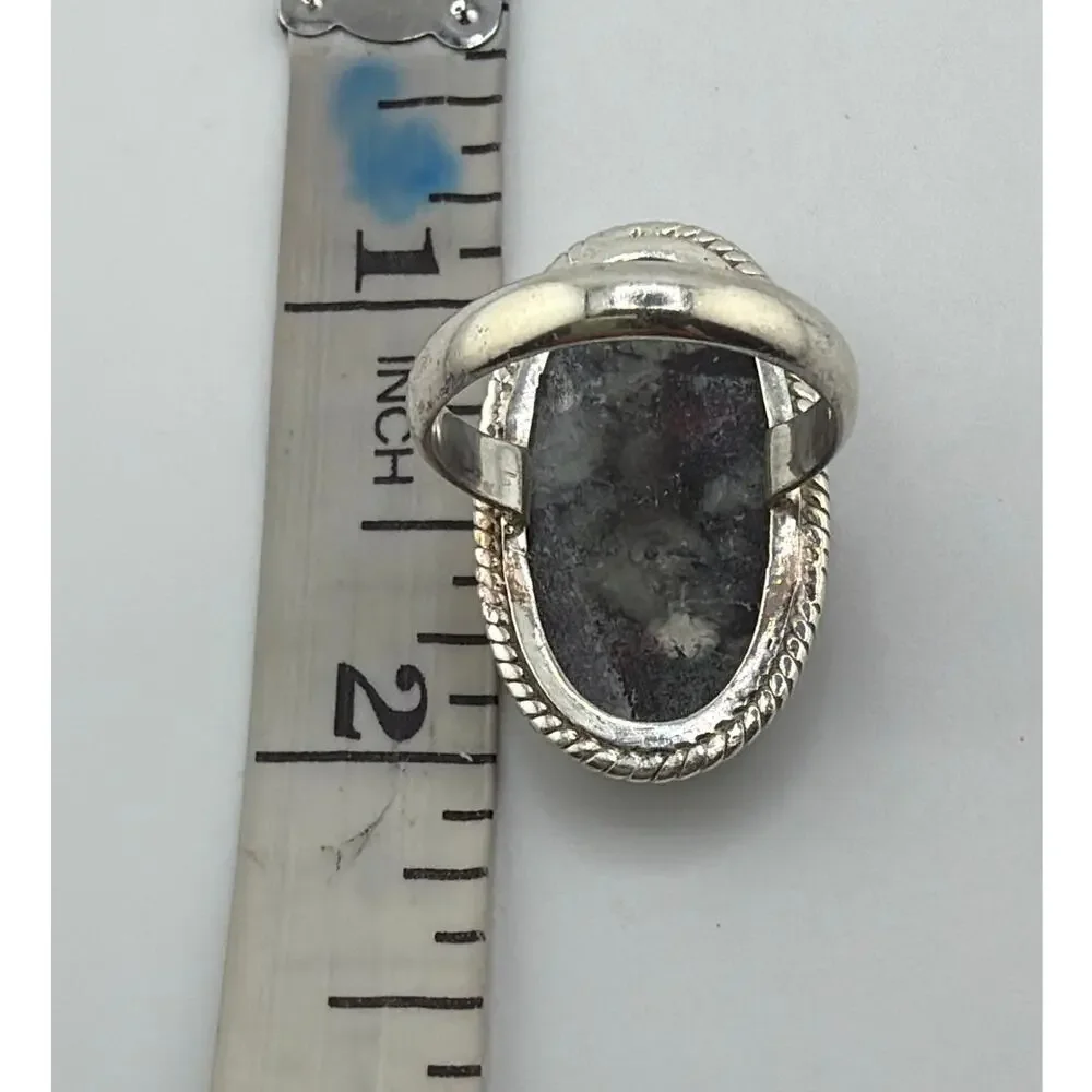 Eudialyte Sterling Silver Ring Artisan Jewelry 8.5